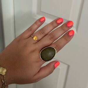 Elegant Green Stone Ring